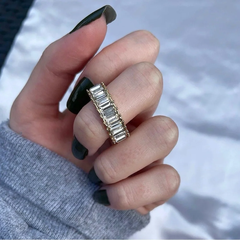 Bold Gold Crystal Band - Picture 3 of 4